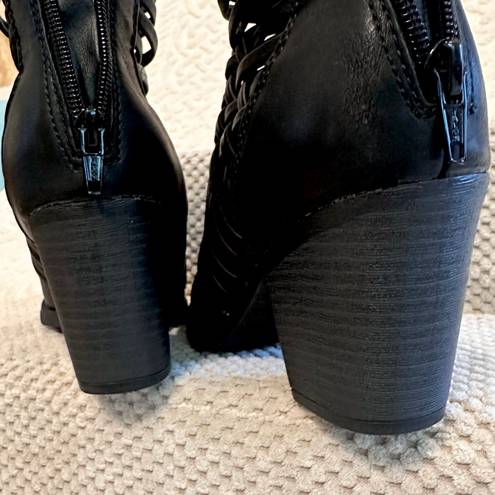 Big Buddha -Black Ankle Booties-Sz 6