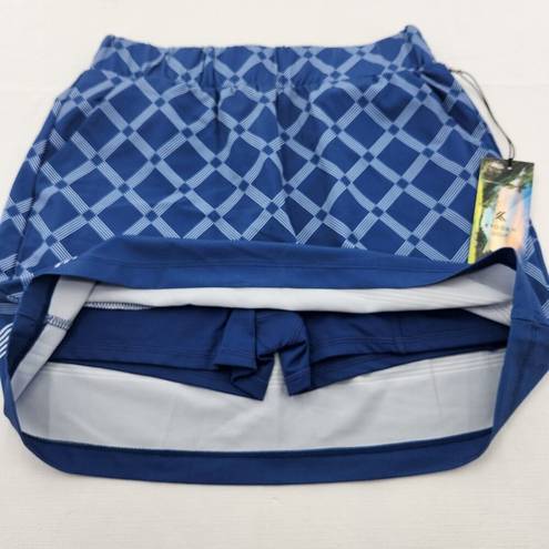 Kyodan  Golf Womans Size XS Active Wear Skort Pockets Blue White