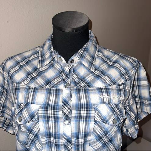 Harley Davidson  Plaid Shirt size XL