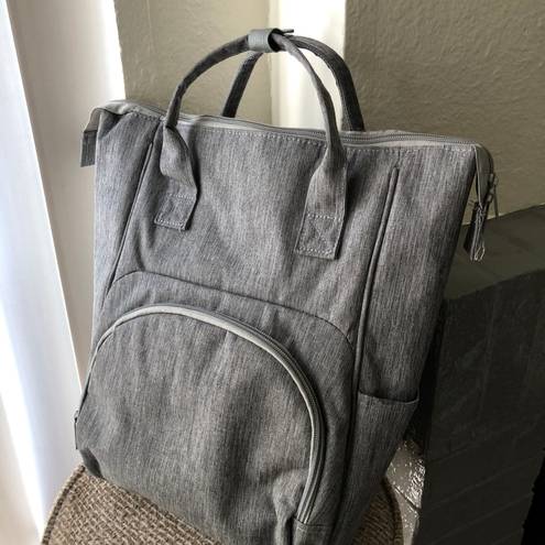 Grey Enfamil insulated diaper bag backpack