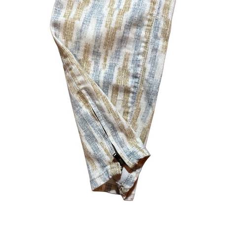 Free People  Ankle Pant Jean Ikat Print Cropped Skinny Women’s Sz 29