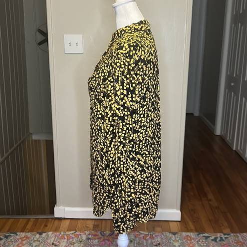 Ganni  Floral Printed Crepe Button Down Size 36, US 4