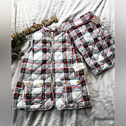 St. John’s Bay  Quilted Plaid Vest // NWT