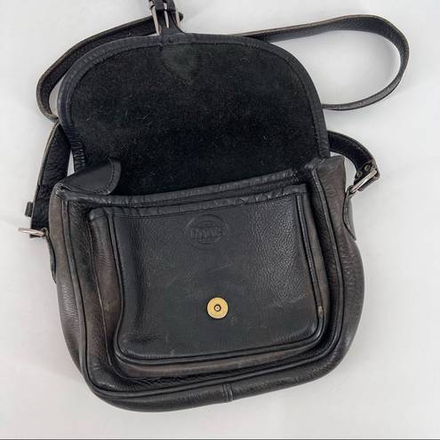 Roots  from Canada all leather black crossbody bag