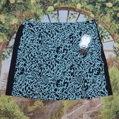 The Moon JAMIE sadock dust leopard golf skirt size 14