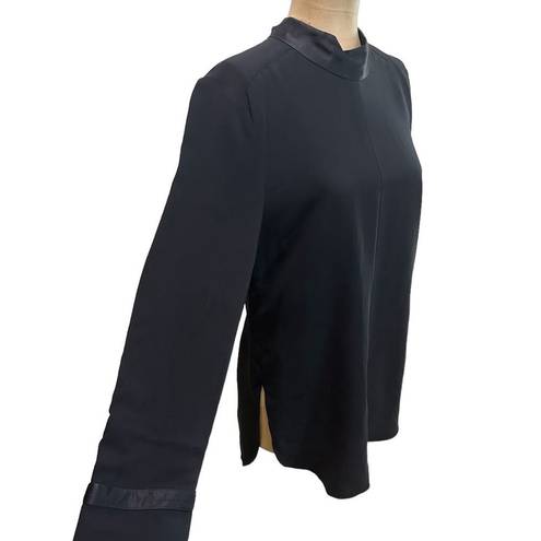 Veronica Beard  Black Mock Neck Long Sleeve Tunic Blouse size 4