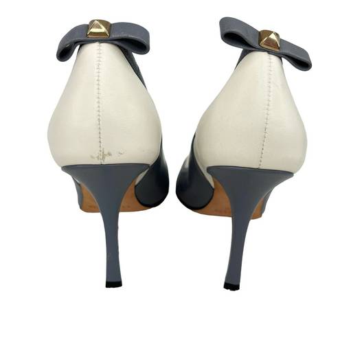 Kate Spade  Precious Pump Heel 8 Gray Cream Gold