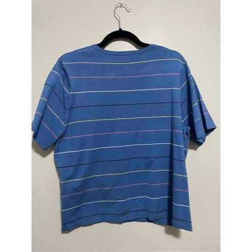 Pendleton  striped silk blend short sleeve tee size XL