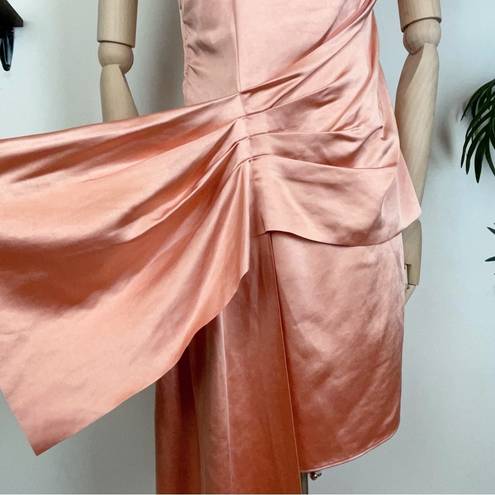 Elliatt  Wanda One Shoulder Dress - Peach Color