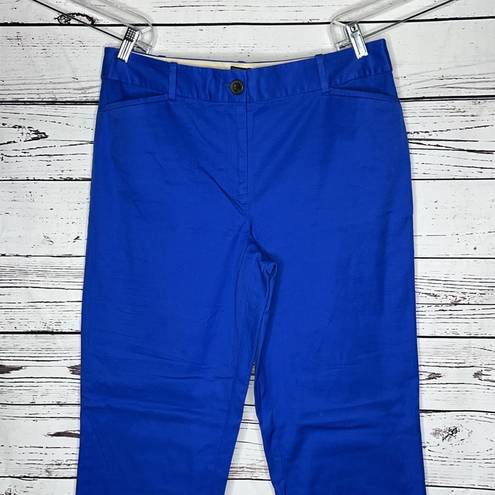 Talbots  NWT Size 10 Royal Blue Slim Leg The Perfect Crop Pants