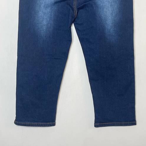 Rhythm NEW  + Rose Capri Length Jeans Women's Size 6 Blue Denim Mid Rise