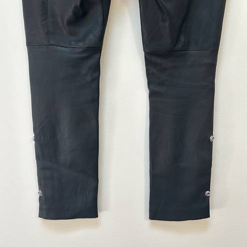 Zadig & Voltaire  Phlamo Crinkled Leather Pants Black Size 36