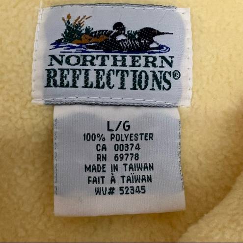 Northern Reflections Vintage Yellow Fleece Birdhouse Jacket •  