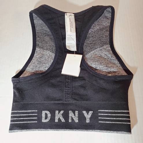 DKNY Grey Black Reversible Sports Bra