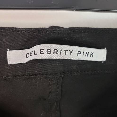 Celebrity Pink  Jeans Juniors 11/30 The Deb Black Skinny Jeggings High Rise Curvy