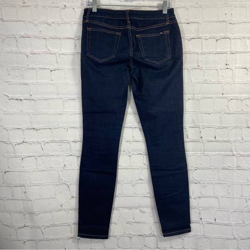 Tommy Hilfiger  Skinny Jeans 2R Dark Wash Solid 30Wx29.5L Low Rise Denim EUC Y2K