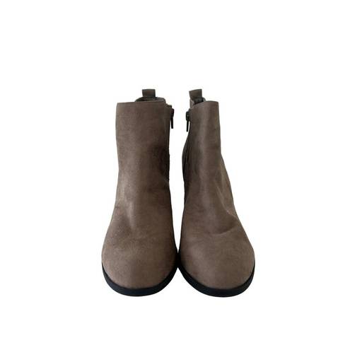 mix no. 6  Womens Taupe Gray Ankle Booties Size 10