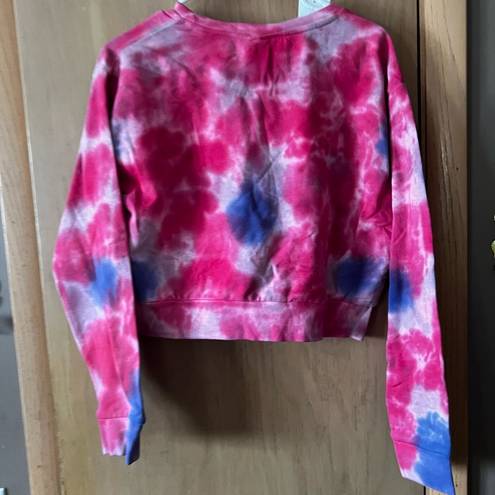 Kappa  Authentic Galz Cropped Tie Dye Sweatshirt Size M