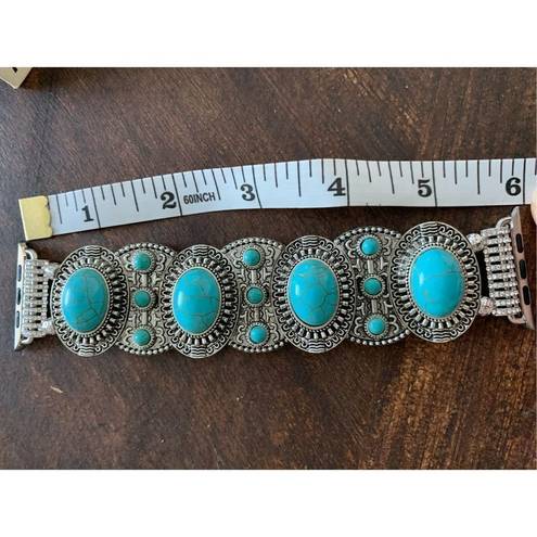 Apple Watch band Turquois fits 40 mm watch and small wrist stretchy