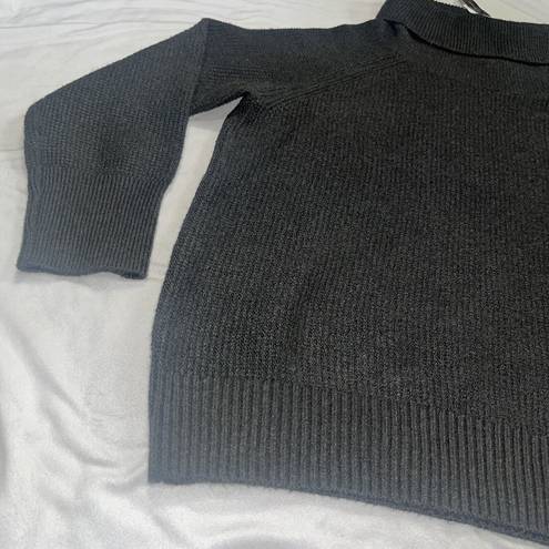 Tahari NWT  XL Gray Cowl Neck Turtle Sweater
