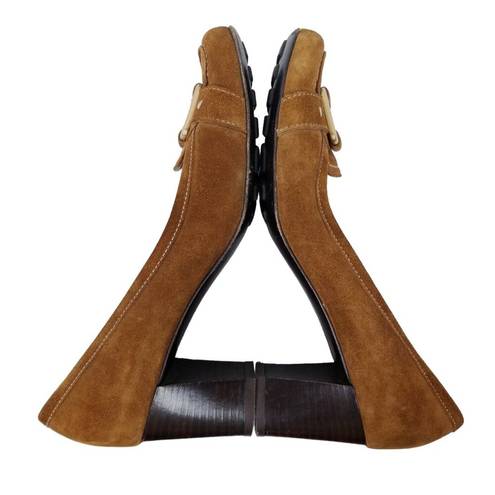 Salvatore Ferragamo  Cinnamon Brown Suede Pumps Sz 7.5 B