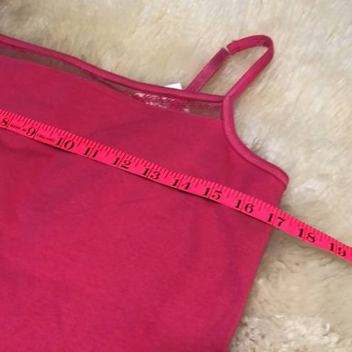 Coldwater Creek Hot pink tank with built in bra size M