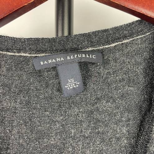 Banana Republic  Charcoal Gray Merino Wool Sleeveless Button Down Sweater Vest