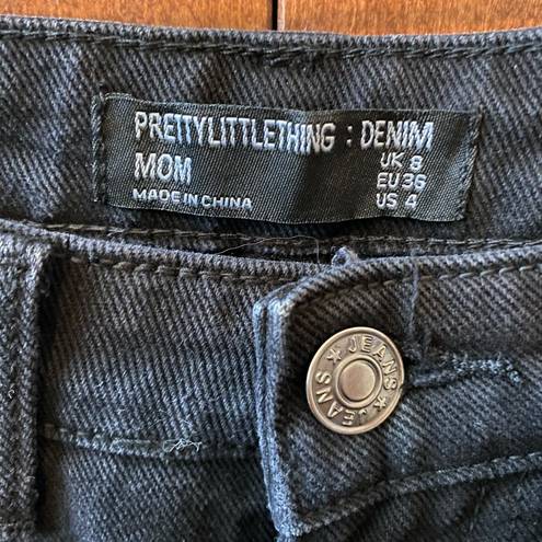 Pretty Little Thing NWT  Black Mom Jeans