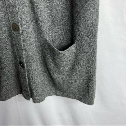 Vince  Charcoal Gray Short Sleeve Cashmere Cardigan Sweater in Small