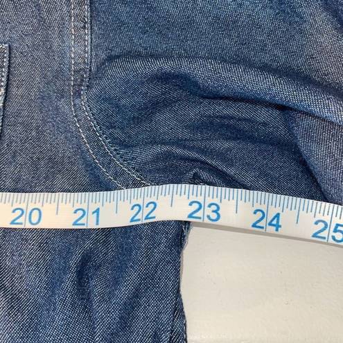Krass&co Port &  Women's Cotton Button-Down Denim Shirt Blue Size Medium
