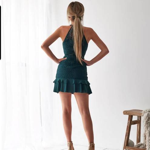 Two Sisters The Label Mika Mini Dress in Emerald Green