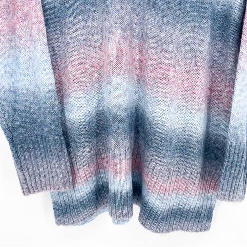 a.n.a  Ombre Knit V-Neck Sweater Blue Pink Size 0X