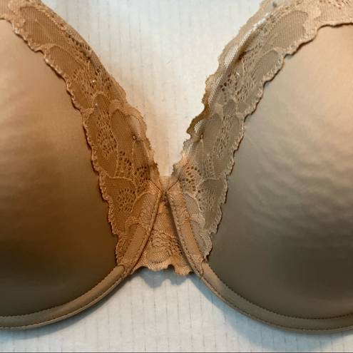 Natori  Bra Hidden Glamour Full Fit Contour Underwire Bra Cafe 34DDD EUC #736044