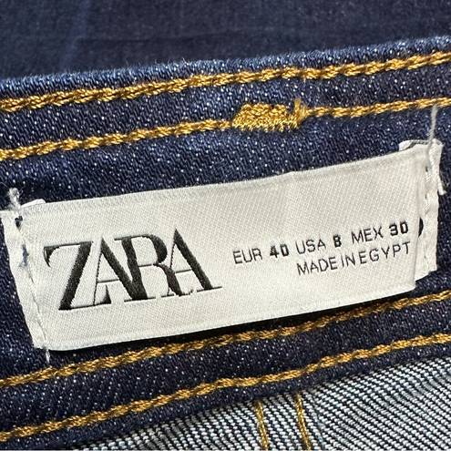 ZARA ZW Marine High Rise Straight Pocket Jeans | Sz 8