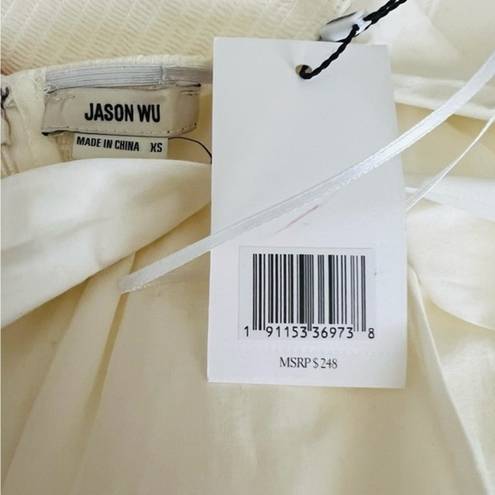 Jason Wu  l dress ivory White Babydoll Tiered lace Tie Shoulder sundress eyelet