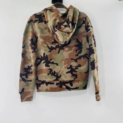 Polo  Ralph Lauren Women's Olive Brown Camo Print Pullover Hoodie Size XS NWT