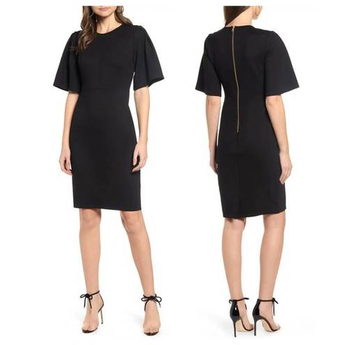 Rachel Parcell  Flutter Sleeve Ponte Dress (M)