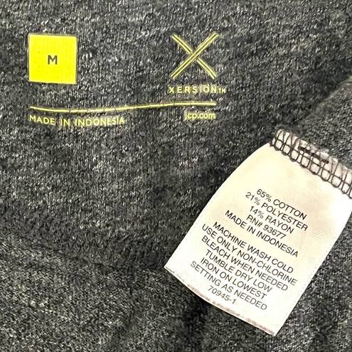 Xersion  MEDIUM Hooded Full Zip Two Front Pocket Casual Jacket