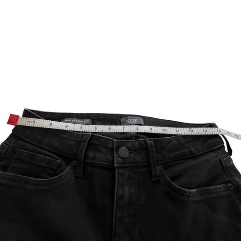 NYDJ  Black Marilyn Straight Jeans