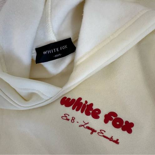 White Fox Boutique  Era 8 Oversized Hoodie Cherry Cream XS/S