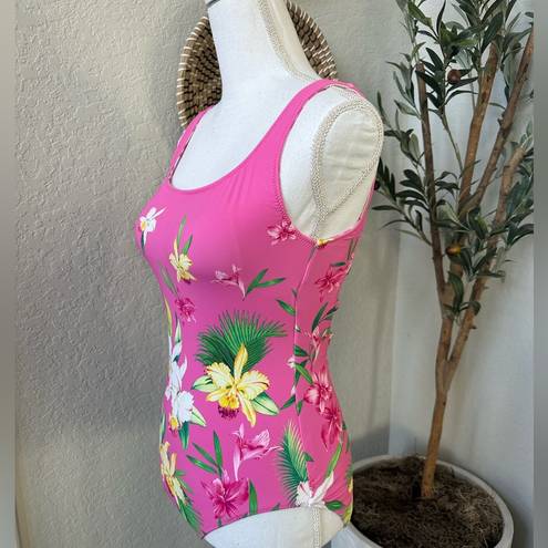 Tommy Bahama Orchid Garden Reversible Lace-Back One-Piece Swimsuit NEW