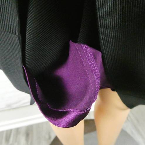 White House | Black Market  WHBM Little Black Dress Career Fitted Peplum Cap Sleeve