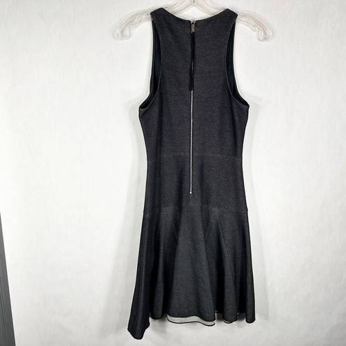 Rag and Bone  Size 6 Enigma Dress Fit n Flare Drop Waist Black Mini Sleeveless 1470