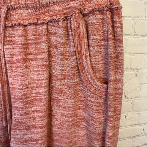 Coco + Jaimeson  wide leg, rust color, tie waist ladies lounge pants size XL