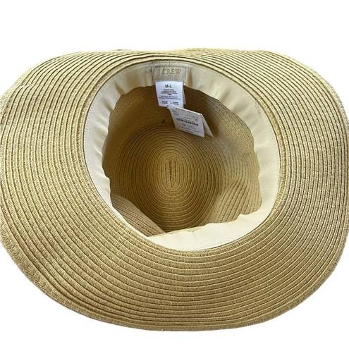 J.Crew  factory Packable straw hat M/L NWT