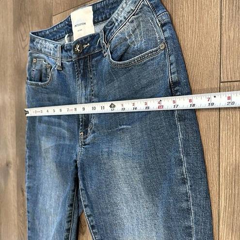 One Teaspoon  High Waist Free Bird Fitted Distressed Stretch Blue Jeans Size 28