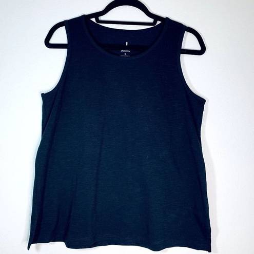 Jason Wu  Black Scoop Neck Sleeveless Tank Top, Size Small