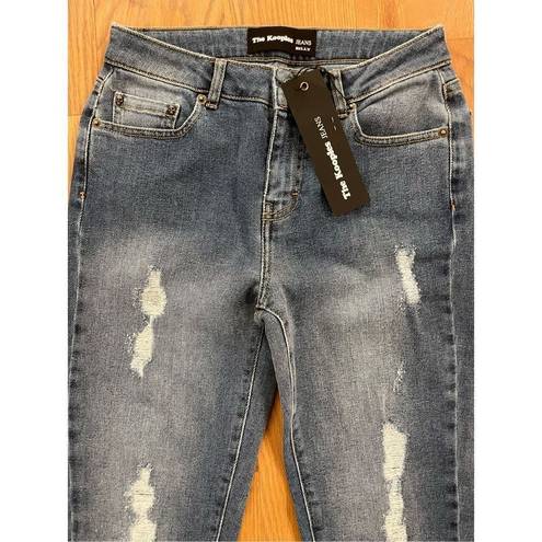 The Kooples  Denim Billy Factory Heavy Destroyed Bleach Skinny Jeans US 24 XS New