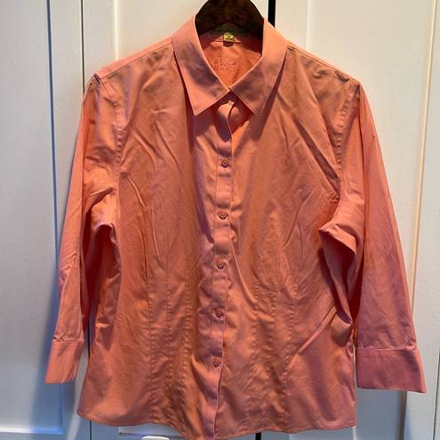 Alex Marie  Wrinkle Free Stretch Blouse 3/4 Sleeves Size 16