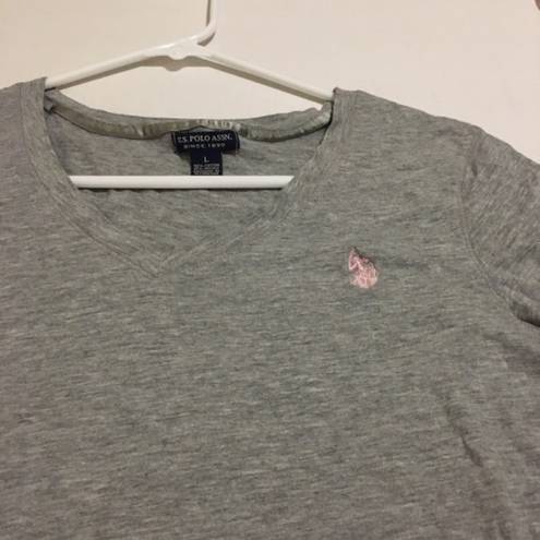 U.S. Polo Assn. Gray Polo T-shirt